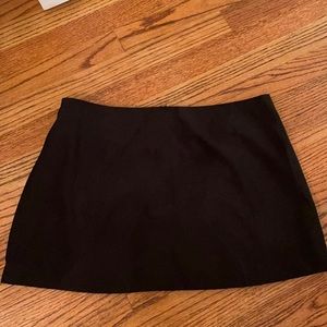 Black mini skirt
